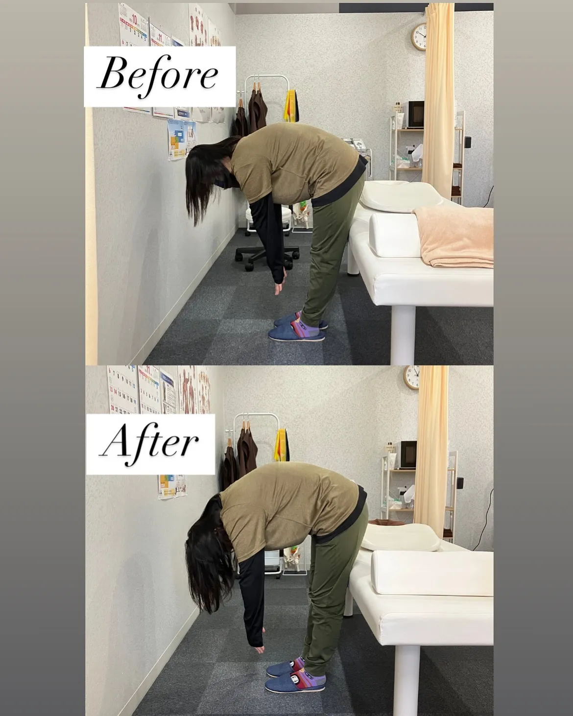 30代女性の前屈可動域Before⇨After❗️